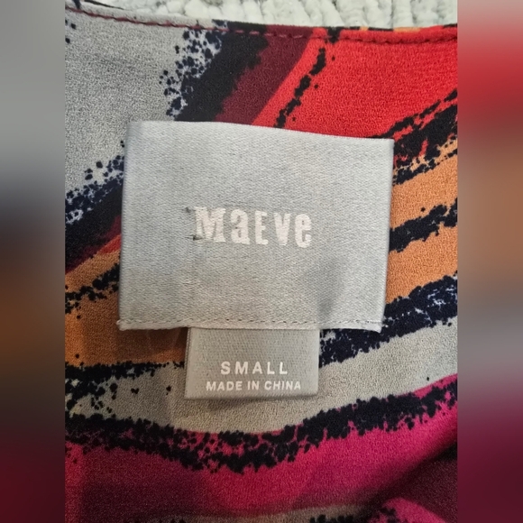 Maeve Anthropologie Flavia Swirl Print Shift Dress Size SmallAbstract Re… - Picture 5 of 10